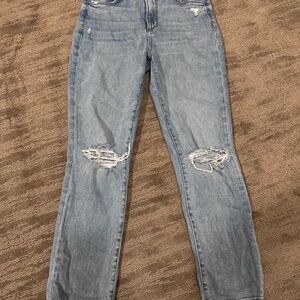 Favorite Daughter Distressed Straight Leg Jeans